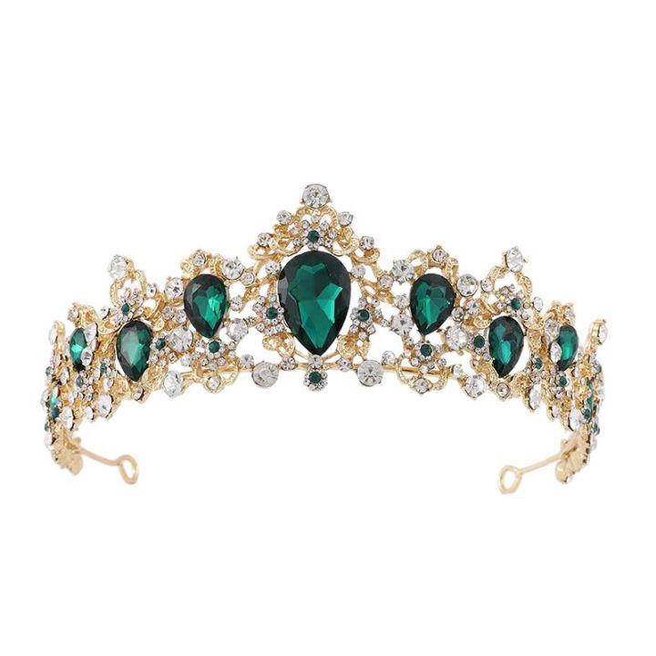 Pink%20Green%20Red%20Blue%20Luxury%20Crystal%20Baroque%20Tiara%20Headbands%20Wedding%20Queen%20Crown%20For%20Women%20Bridal%20Prom%20Hair%20Accessories%20-%20Image%204