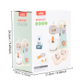 Wooden Kitchen Pretend Play Toy Simulation Wooden Food Mixer Kitchen Accessory Pretend Food Early Learning Educational. 