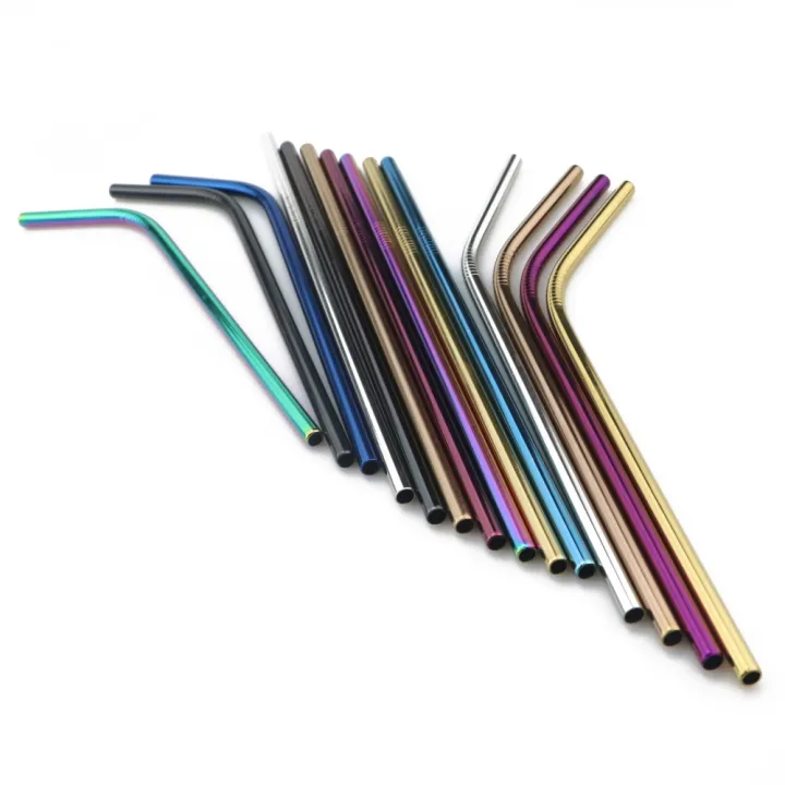 5Pcs%20Colorful%20Metal%20Straws%20Set%20Pink%20Reusable%20Drinking%20Straws%20Rainbow%20Bent%20Straight%20304%20Stainless%20Steel%20Straw%20with%20Clean%20Brush%20-%20Image%206