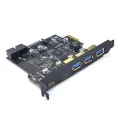 Type C USB 3.2 Gen1 PCIE Card Hub USB 3.0 PCI Express Board PCI-E PCI E USB 3 Adapter Multiplier USB3 3.1 Controller Riser Cards. 