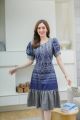 Lanna-Thai fabric dress (size 36 ") Thai cotton fabric, work wear, very beautiful work.. 