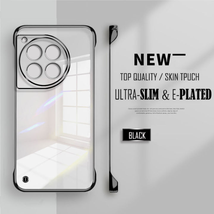Plated%20Transparent%20Slim%20Frameless%20Phone%20Case%20For%20Oneplus%2013%2013R%2012%2012R%2011%2011R%2010T%2010R%2010%20Pro%20Lens%20Protection%20Plating%20Back%20Cover%20-%20Image%203