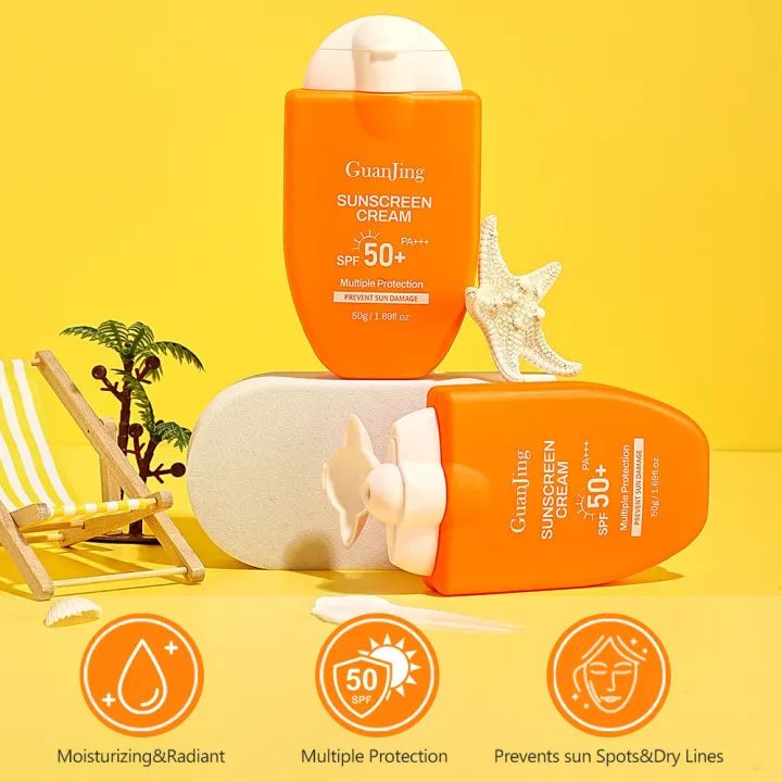 GuanJing%20Super%20Sunscreen%20Cream%20SPf%2050+%20PA+++%20UeVA&UVB%20Multiple%20Protection%2050g%20-%20Image%202