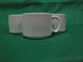 Ceramic Tea Cup Set – 6 Piece White Coffee Cups (210ml) | Elegant Ceramic Mugs for Tea, Coffee & Hot Beverages. 