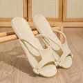 Men's and Women's New Portable Foldable Travel Hotel Couple's Flip-Flops Seaside Beach Sandals. 