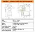 EMAX ES08MAII ES08MD II Metal GEAR Digital Servo up sg90 ES08A ES08MA MG90S TREX 450 Helicopter Airplane Rc Robot.