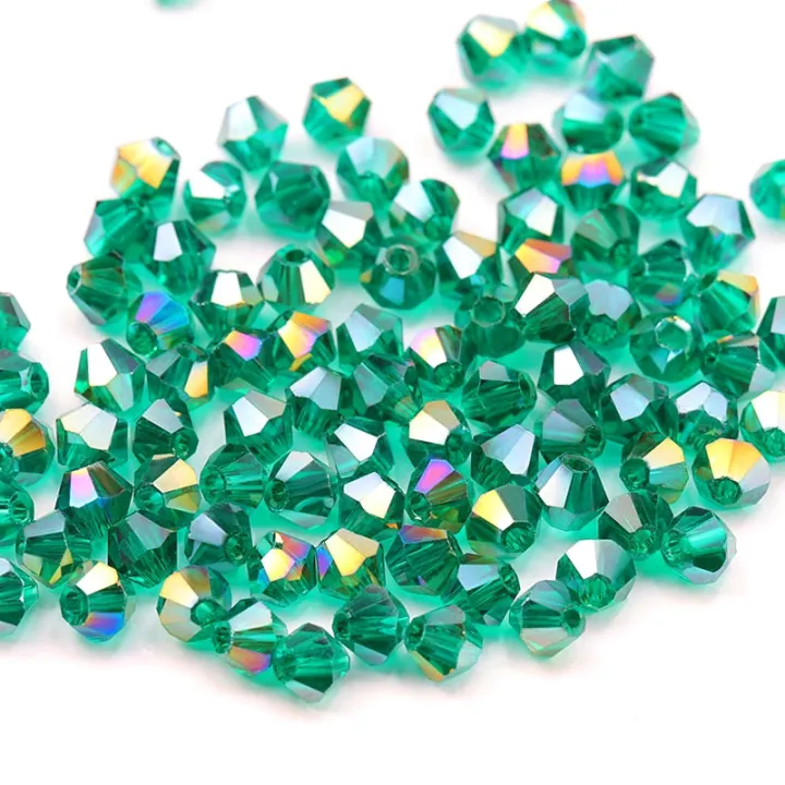 100pcs%204mm%20Shiny%20Bicone%20beads%20Crystal%20Beads%20charms%205238%20Loose%20Spacer%20Beads%20Glass%20jewelry%20beads%20for%20DIY%20Jewelry%20Making%2036%20colors%20-%20Image%206