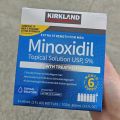 Kirkland Minoxidil 5% Topical Solution 60ml Extra Strength Hair Regrowth Treatment for Men Dropper Applicator Included 1 month Supply. 