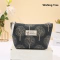 New Canvas Cosmetic Bags Zipper Opening Key Card Holder Cartoon Student Pencil Case Coin Purse Ladies Hand Portable Storage Bag.