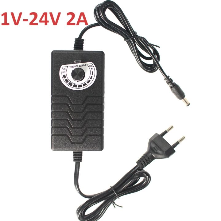 Adjustable Power Supply Converter DC 3V 5V 9V 12V 24V 36V 2A 220V EU To