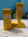 “Tinted sunscreen cream SPF 100 very high protection for sensitive skin lightweight non-greasy sunblock 40ml”. 