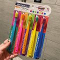 5 Packs of Chocolate Swiss Caring Soft Nylon Bristle Toothbrush Set, Ergonomic Handle, Ideal Choice for Travel and Hotels. 
