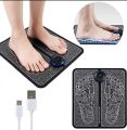 Ems Foot Massager Pad - Electric Foot Massager Mat - Portable Folding Foot Massage Machine Electronic USB Rechargeable. 