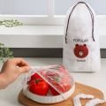 Pack of 100 Plastic Food Cover Bags Bear Real Packing. 