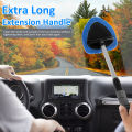 Windshield Cleaner Tool, Car Window Cleaner Tool Extendable Handle Inside Windshield Window Cleaning Tool for Auto Glass Home. 