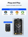 ORICO-Transparent External Adapter Mini mSATA SSD Enclosure Case to USB 3.2 Gen1 5Gbps for NGFF SSD .