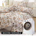 3pcs/set Leaf Floral Pattern Duvet Cover Set(1 Duvet Cover & 2 Pillowcase）Soft And Skin-Friendly Duvet Cover Bedding Set For. 
