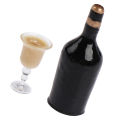 1/12 Dollhouse Miniature Wine Bottle Set with cup Simulation Drinks Model Toys.