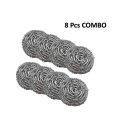 Proclean Stainless Steel Scourer (Set of 8) – Strong & Rust-Resistant. 