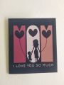 Mother's day mini cards pack of 5 size 5x5 cm. 