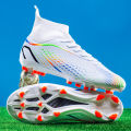 Football Shoes Men X2308 White TF/FG Original Professional Youth Anti-slip Indoor Fast Soccer Outdoor Training Football Sneaker. 