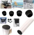 8 PCS Black Round Plastic Blanking End Cap Tube Pipe Inserts Plug Bung Insert Stopper For Chair Leg Pipe tapon tubo. 