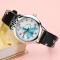 New Princess Elsa Girls Watches Kids Leather Strap Cute Children Cartoon Wristwatches Gifts for Kids Girl Frozen Clock. 