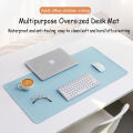 white mousepad Portable Mouse pad large Gaming Waterproof Non-slip PU Suede Desk Mat Computer Keyboard desk pad Mats.