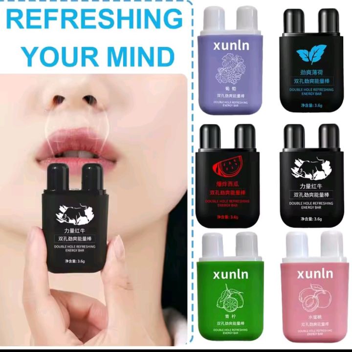 Refreshing Nasal Inhaler Relieves Fatigue Refreshing Hole Inhaler Double Nasal Energy Stick Comfortable