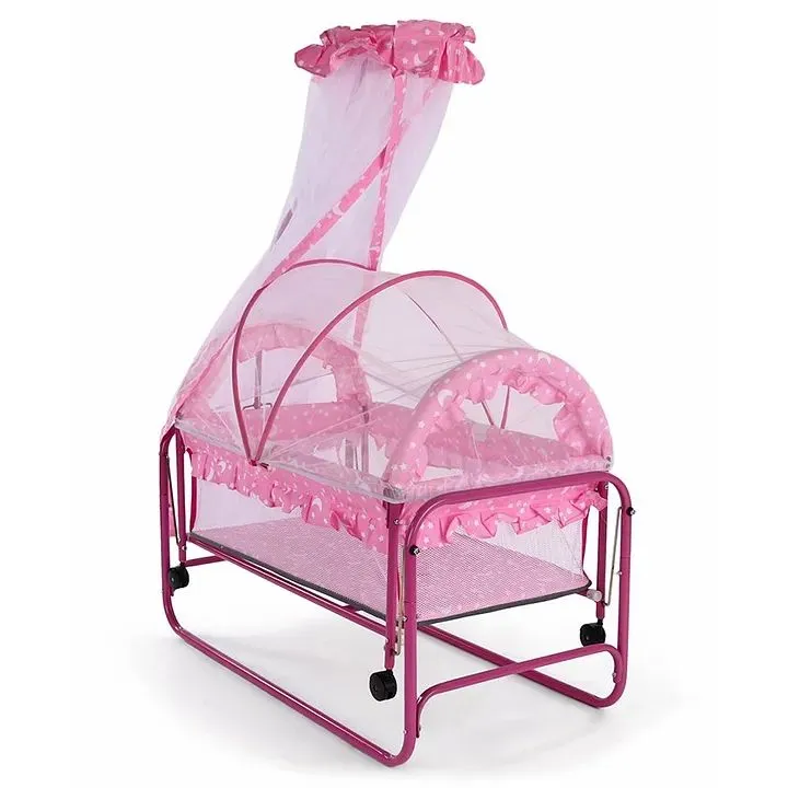 Newborn%20Baby%20Cot%20%7C%20No%20C-2560%20New%20%7C%20Crib%20%7C%20Iron%20Bed%20with%20Roller%20%7C%20Removable%20%7C%20Cradle%20Bed%20Lightweight%20%7C%20Multifunctional%20Crib%20%7C%20Foldable%20%7C%20With%20Mosquito%20Net%20-%20Image%204