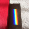 Triangular Prism Students Optical Glass Large Mitsubishi Mirror Teaching Experiment Rainbow Photo Mega Seven-color Light. 