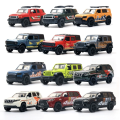 (Bagged) 1:36 Scale Three-Door Classic Pullback Die-Cast Model Car, Simulated Off-Road Vehicle, Children's Toy, Car Ornament. 