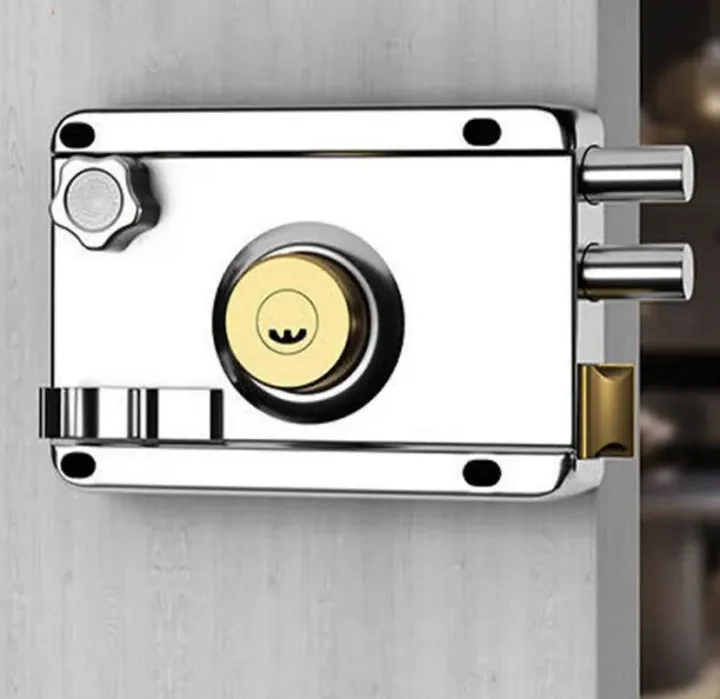 Insurance Lock Box Iron Insurance Lock Antique Household Locks Door Padlocks Locking Anti ...