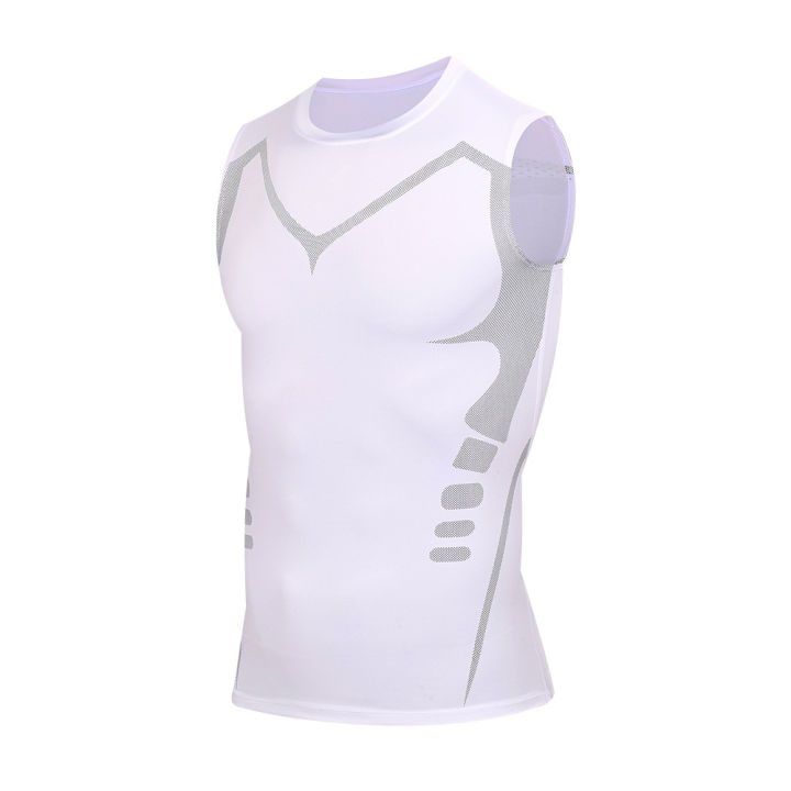 Men's%20Slimming%20Vest%20Ionic%20Compression%20Shirt%20Ice-Silk%20Cooling%20Body%20Shaper%20Tank%20Top%20Tummy%20Control%20Quick-Dry%20Fitness%20Shirts%20-%20Image%203