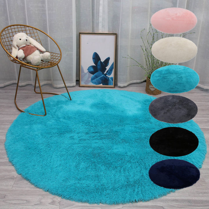 40%20Cm%20Round%20Rug%20For%20Bedroom%20Super%20Fluffy%20Circle%20Rugs%20Cute%20Soft%20Faux%20Non%20Slip%20Shaggy%20Rug%20For%20Kids%20Girls%20Home%20Dorm%20Decor%20-%20Image%202