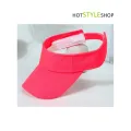 Neon color running cap golf hat tennis cap fitness Half hat neon green cap. 