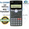 Fx 100MS Calculator - Fx 100 ms sceintific calculator 1st edition - solar and Battery - Black.