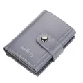 New Business ID Credit Card Holder Men And Women Metal RFID Vintage Aluminium Box PU Leather Card Wallet Note Carbon. 