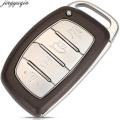 Jingyuqin 4 Buttons Smart Car Key Shell For Hyundai Tucson 2016 2017 2018 2019 2020 Without Battery Holder Remote Fob Case. 