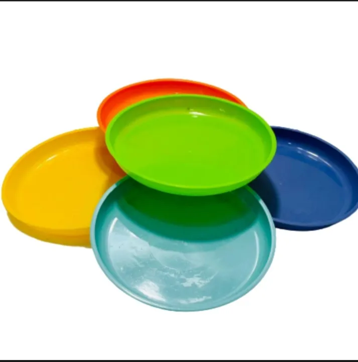 8-inch%20Everyday%20Dinner%20Plates%20Plastic%20Reusable%20BPA%20Free%20Dishwasher%20Safe%20Set%20of%206%20in%20Assorted%20C...%20-%20Image%202