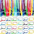 Zipper Bracelets, Friendship Zip Bracelets for Kids, Birthday, Party Gifts for Boys Girls. 