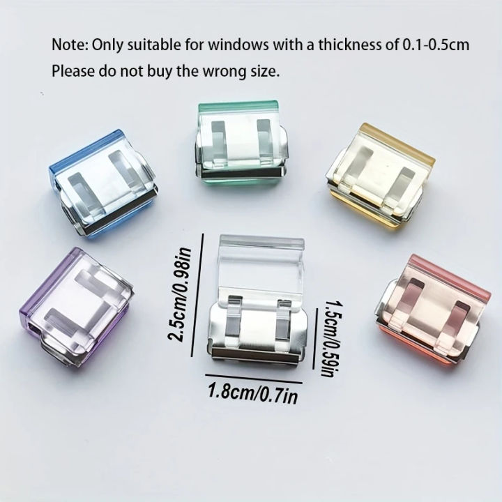 6pcs heavy-duty sliding window lock, screen fixing clip, window rail ...