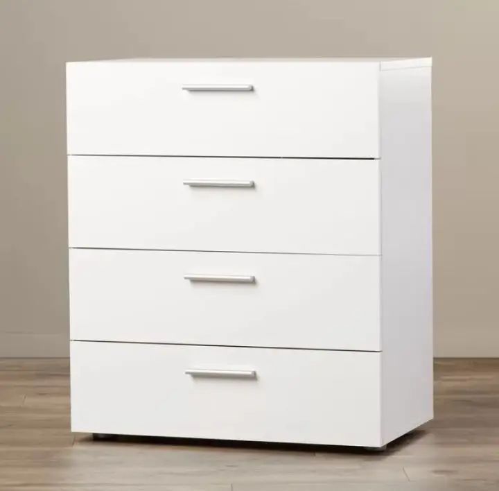 Customized 4 Drawer Cabinet || Chest of 4 Drawer || 3 Colors White , Black , Brown || Bedroom Furniture || Furniture