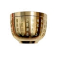 Gold Feng Shui Hundred Blessings Bowl Fine Workmanship Meaningful Copper Materials Exquisite Mini.
