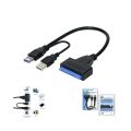 USB Male to SATA Male Cable Hard Disk Drive Convert Adapter Support 4TB SATA Hard Disk Drive Converter. 