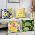 Lemon Pillow Case Square Pillow Bedroom Sofa Leisure Comfort Cushion Car Living Room Home Decoration 40X40. 