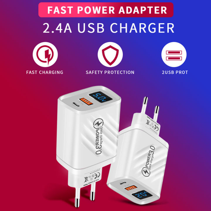 USB%20Charger%2020W%20Fast%20Charging%20Mobile%20Phone%20Adapter%20For%20iPhone%2014%20%20%20%20Quick%20Charge%203.0%20Wall%20USB%20Charger%20Adapter%20-%20Image%204