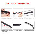 Car Wiper Rubber Strip Filling Strip Suitable For 6mm Frameless Wiper Car Accessories 14"-32"Inch Cuttable Wiper Rubber Strip. 