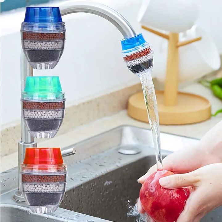  Tap Water Filter Activated Carbon Round Tap Water Filter – Mini Home Coconut Activated Carbon Filter – Kitchen Tool
