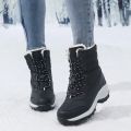 Snow Boots Women Platform Boots Non-slip Women Winter Shoes Fur Warm Ankle Boots for Women Wedges Waterproof Thigh High Boots.